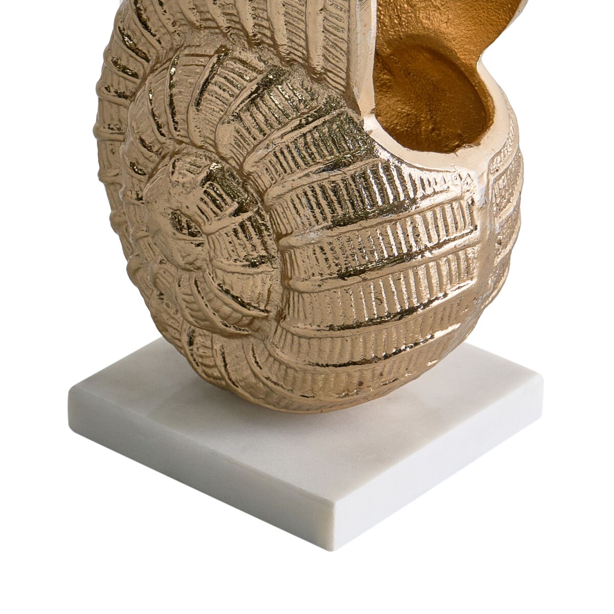 Figurka dekoracyjna Muszla TULJE Metal Złoty