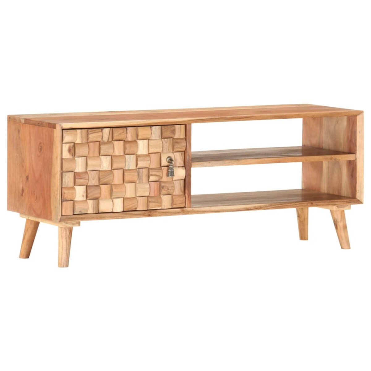 vidaXL Szafka pod TV, 100 x 30 x 40 cm, lite drewno akacjowe