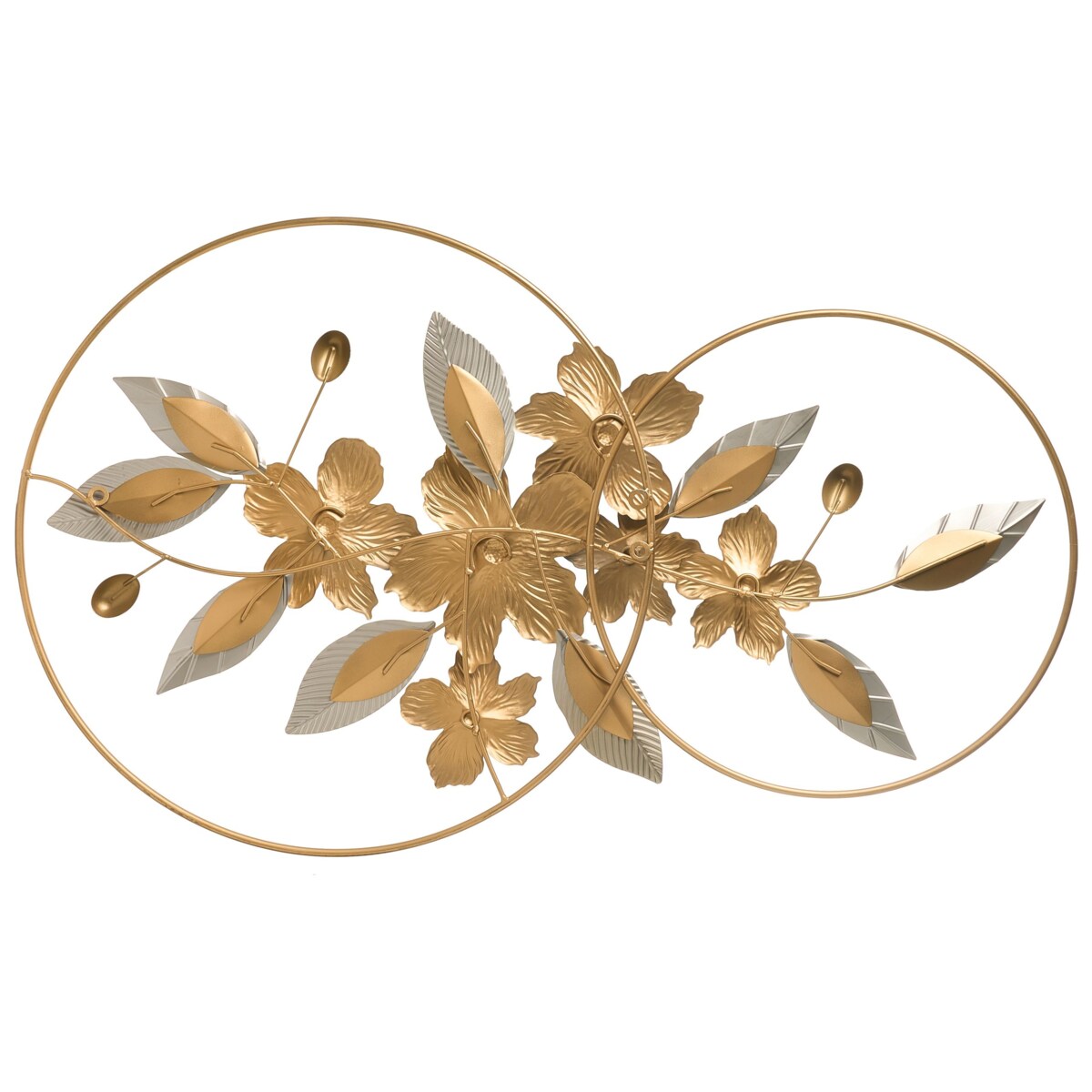 Dekoracja ścienna Liść DYSPROSIUM Metal 61 cm Złoty
