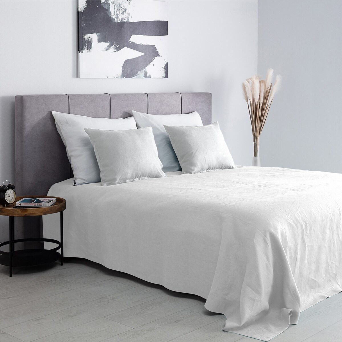 Narzuta na łóżko 260x260 Linen white 260x260