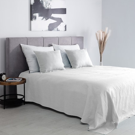 Narzuta na łóżko 260x260 Linen white 260x260
