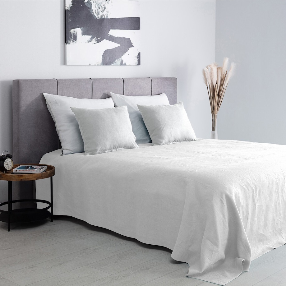 Narzuta na łóżko 260x260 Linen white 260x260