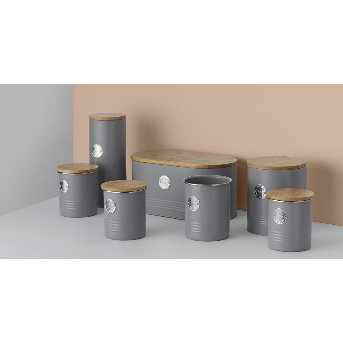 Pojemnik na herbatę szary Living, 1000 ml, Typhoon