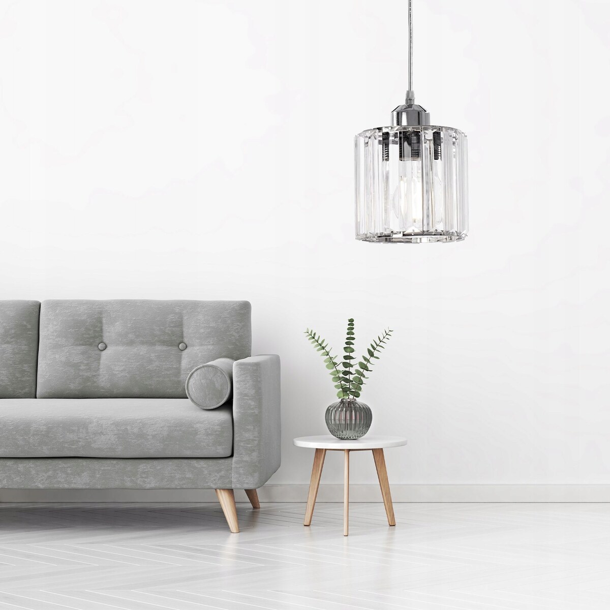 Lampa Wisząca Toolight Glamour Chromowana