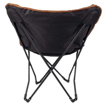 Bo-Camp Składane krzesło turystyczne Himrod typu motyl, kolor gliny