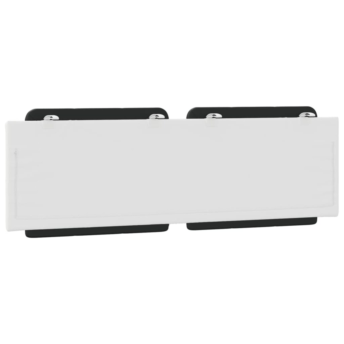 vidaXL Poduszka na wezgłowie, Zadar, czarno-biała, 160 cm, sztuczna skóra