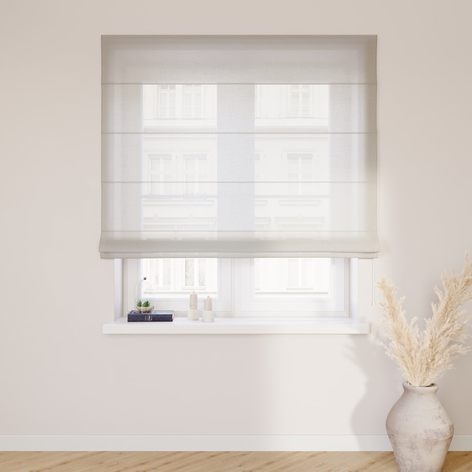 Roleta rzymska Capri 130x170 prześwitujący ecru