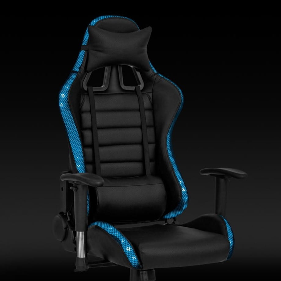 OBROTOWY FOTEL GAMINGOWY RGB