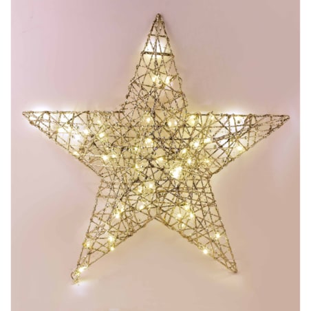 SANTA LILA Ozdoba gwiazda 60x57x5