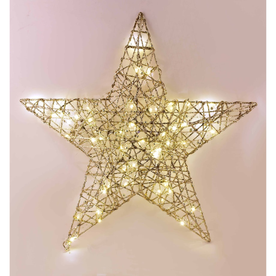 SANTA LILA Ozdoba gwiazda 60x57x5
