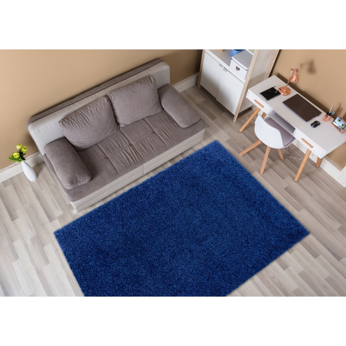 Dywan SOFFI shaggy 5cm granatowy 80x150 cm