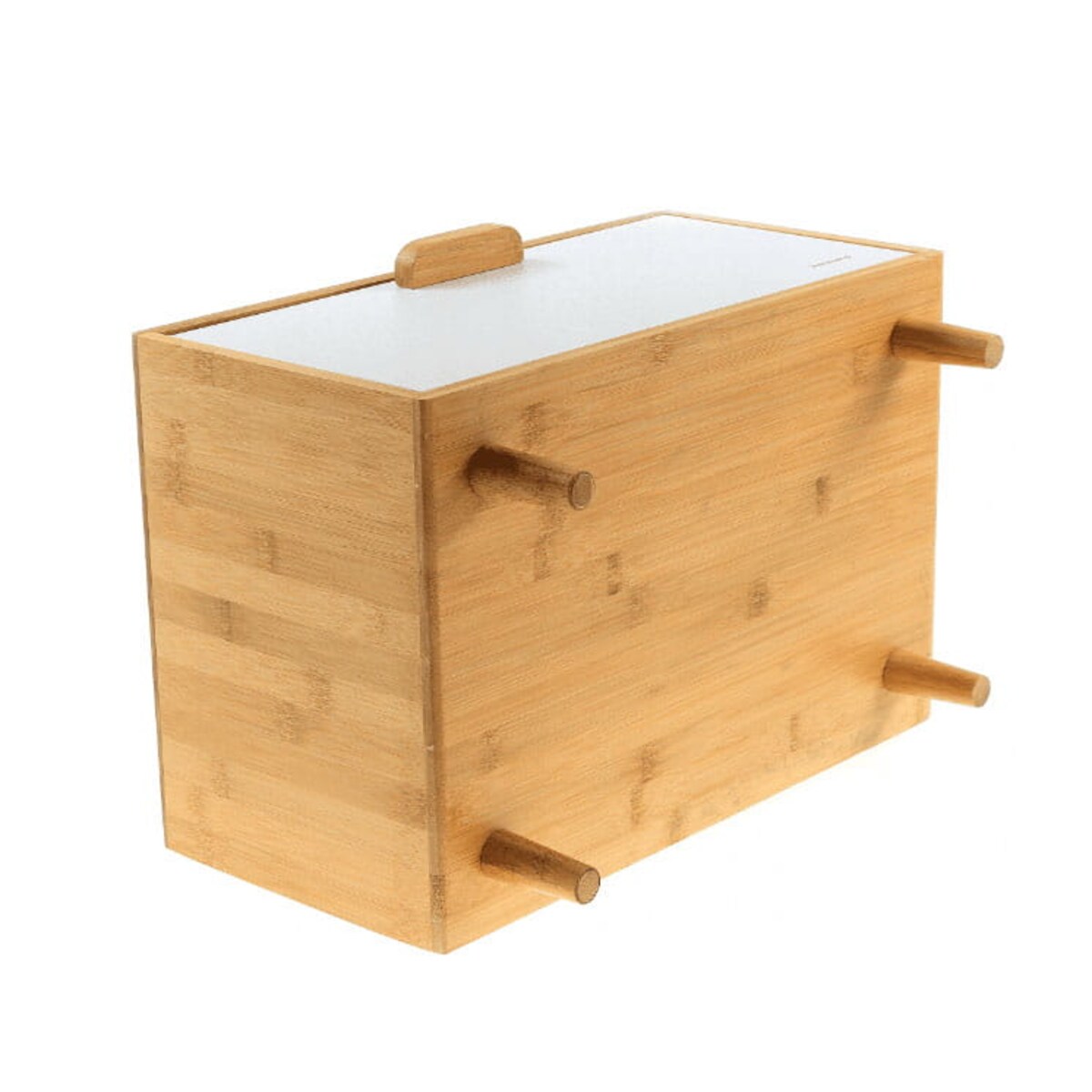 Chlebak bambusowy pojemnik na pieczywo chleb biały KLAUSBERG