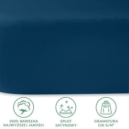 Prześcieradło satynowe bez gumki 200x220 kolor Chaber