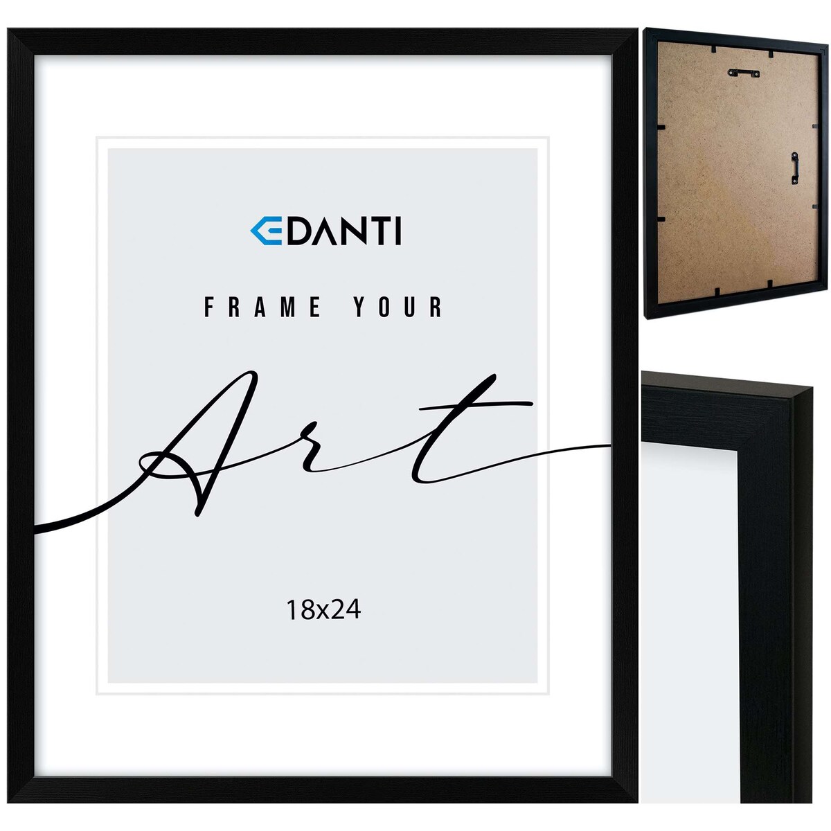 Ramka Na Zdjęcia 18X24 Cm Plakaty Rama Na Nóżce Stojąca Dekoracja Czarna