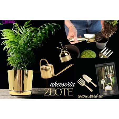 Konewka ZŁOTA ozdobna 1 L wysokiej jakości stal Esschert Design