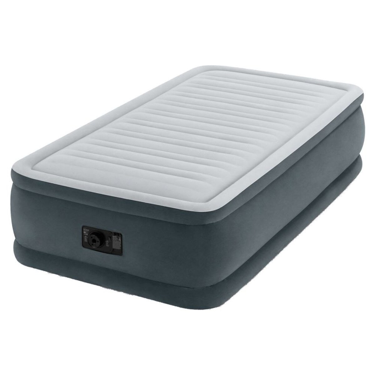 Materac welurowy z pompką 191x99x46 cm INTEX