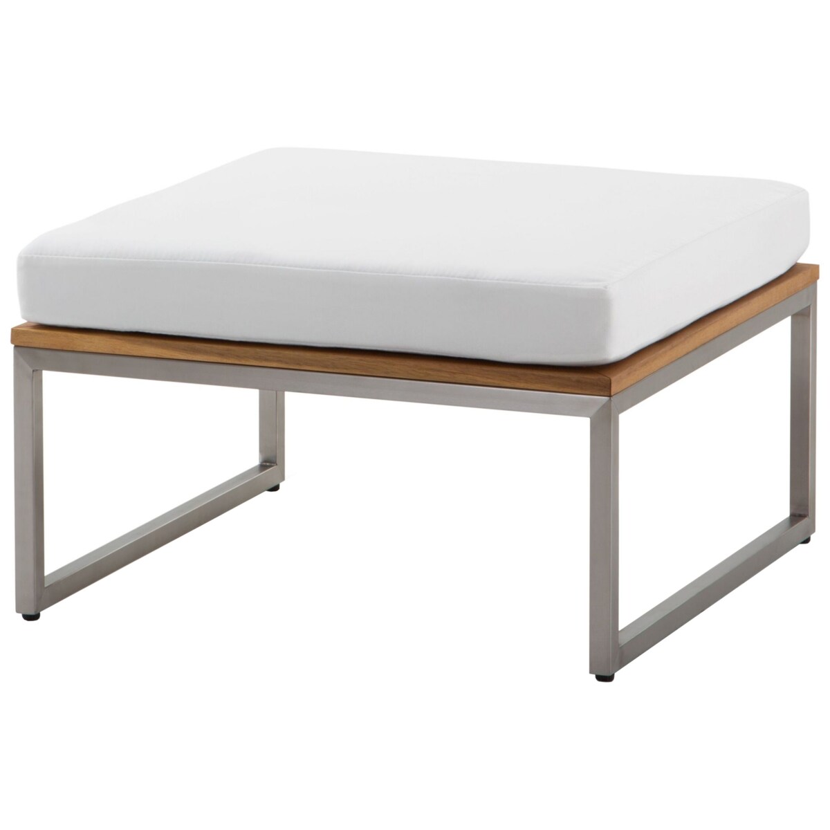 Zestaw ogrodowy drewniany 4-osobowy biały BERMUDA