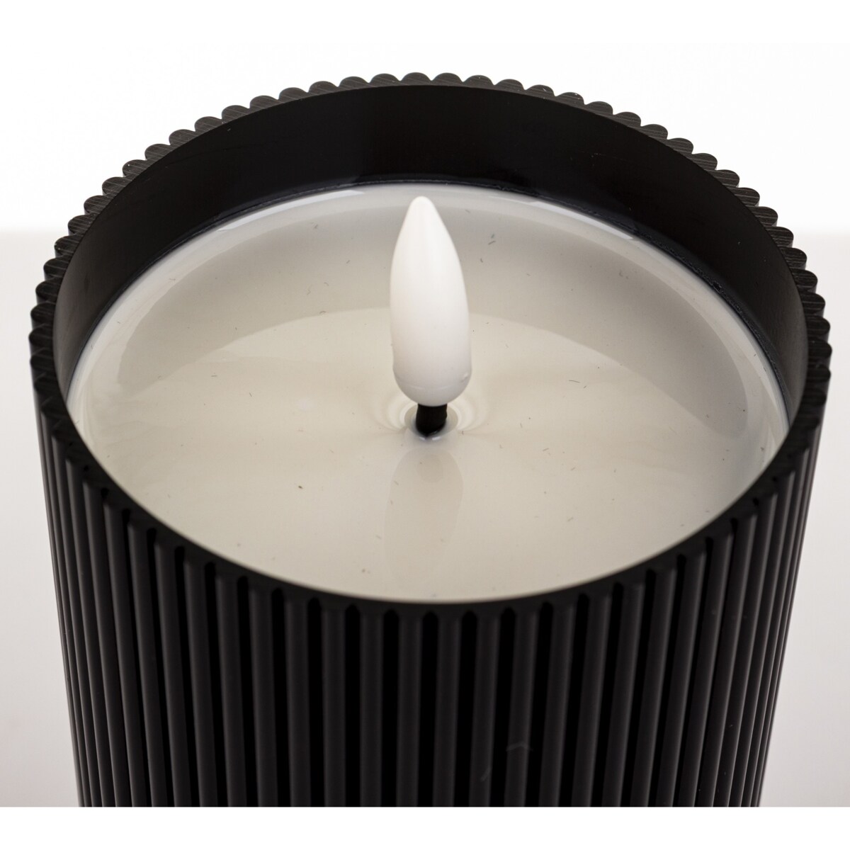 Świeca LED z tworzywa sztucznego14x8x8 cm CANDEL-2 czarna z timerem