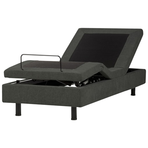 Łóżko regulowane bez zagłówka DUKE II 80 x 200 cm Ciemnoszary