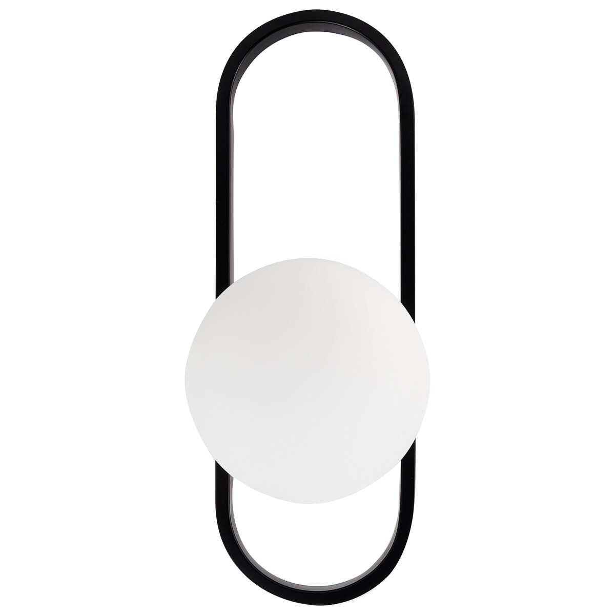 Lampa ścienna VARDI Czarny Metal