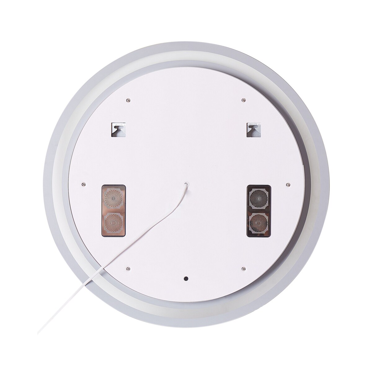 Lustro ścienne LED z głośnikiem Bluetooth 60 cm srebrne BROGNON