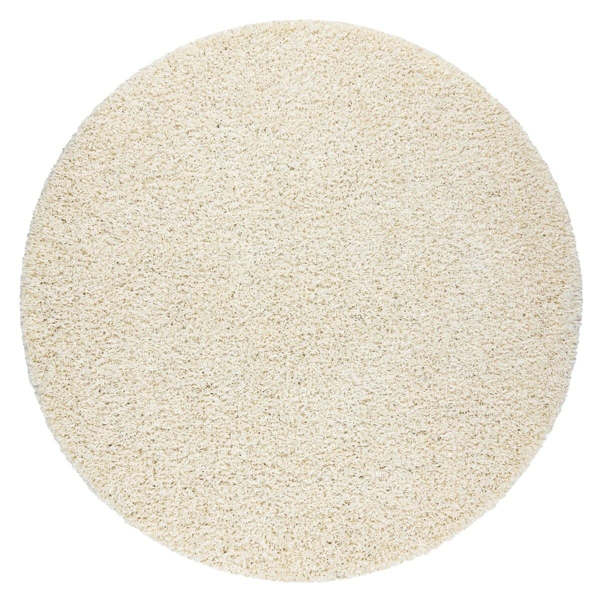 Dywan SOFFI koło shaggy 5cm krem koło 80 cm