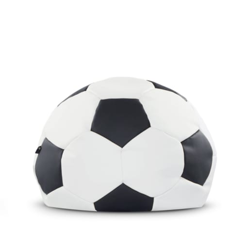 Pufa piłka BERBO Dla fanów piłki nożnej, biało-czarny