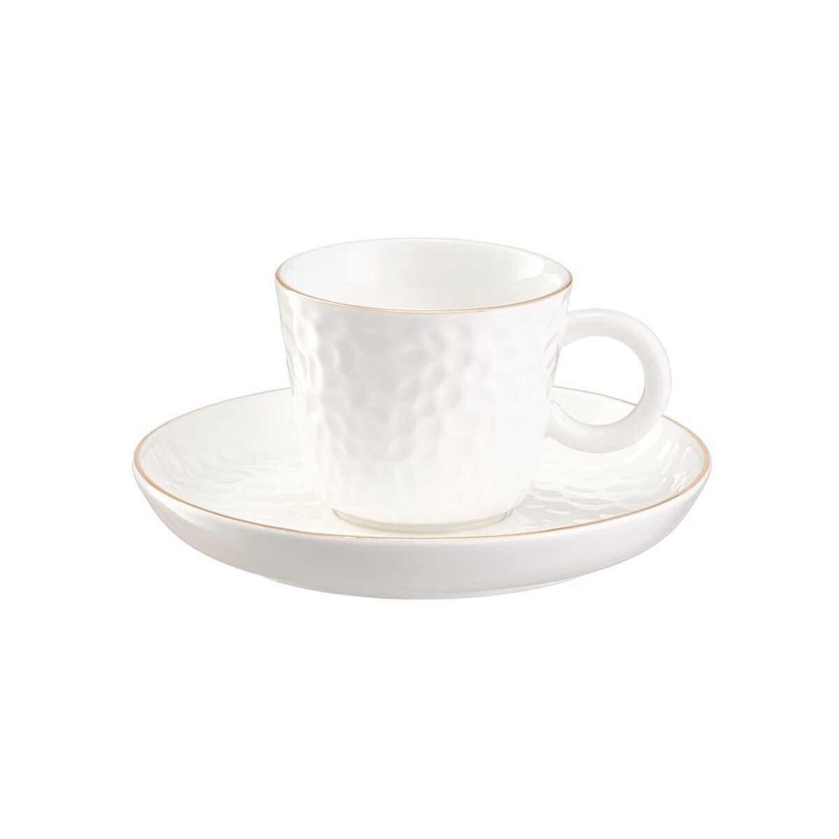 VILLA ITALIA Filiżanka do espresso porcelanowa 80 ml ze spodkiem PAULA