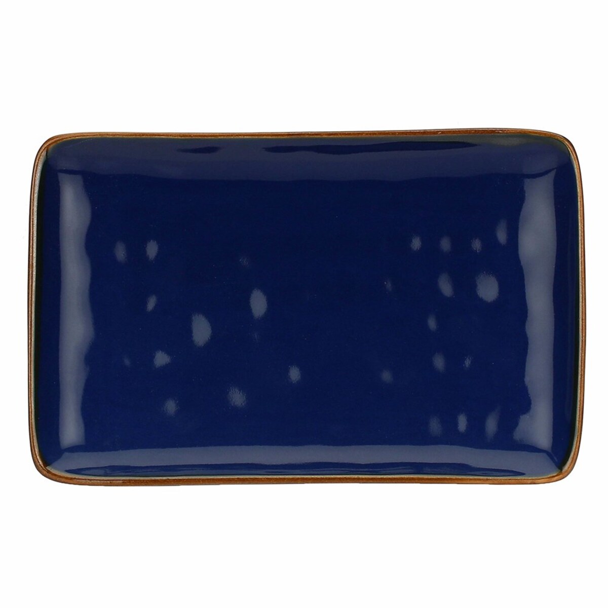 Zestaw 4 tac prostokątnych Concerto Blu Cobalto - Kobaltowy, 20 x 13 cm