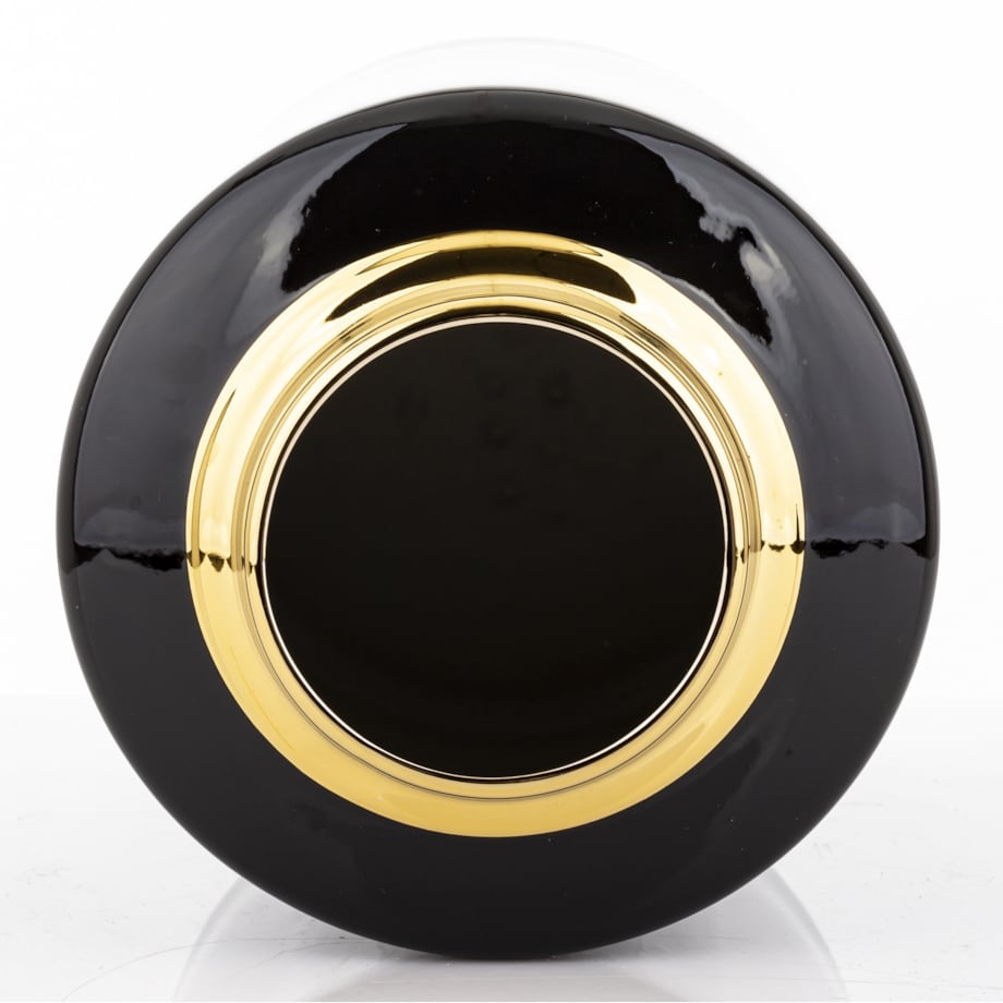 Amfora ceramiczny pojemnik z pokrywą 31x18,5x18,5 cm NENO czarny