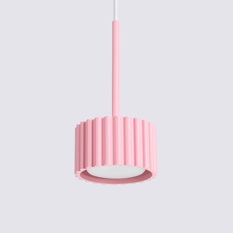 Lampa wisząca AURA 1 różowa Gx53