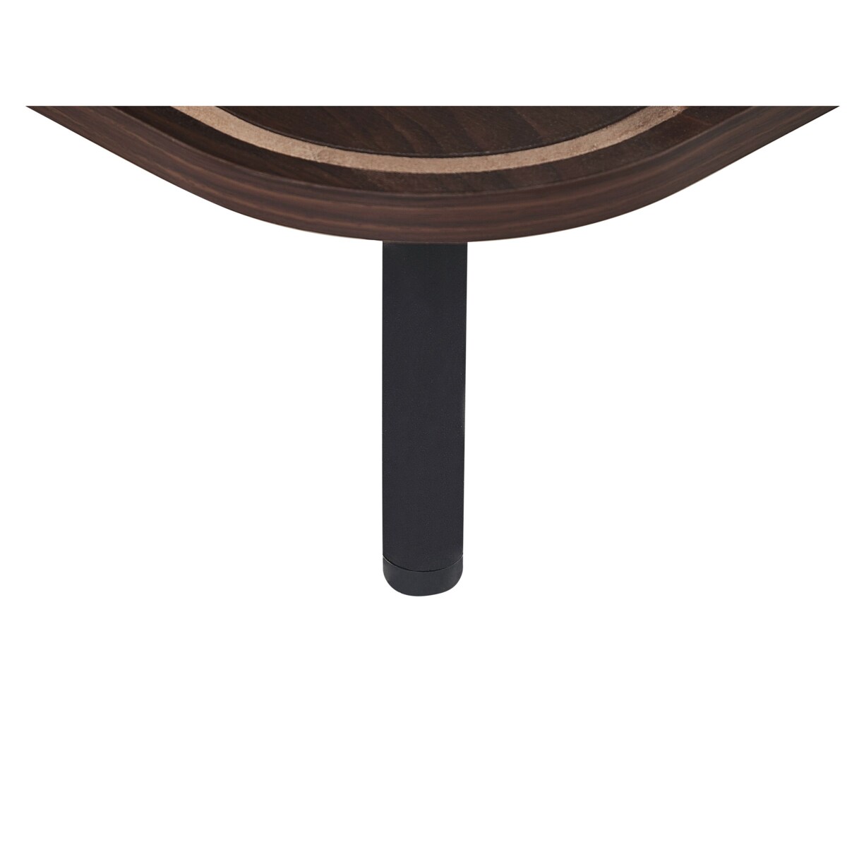 Stolik kawowy JOSE Ciemnobrązowy ze schowkiem