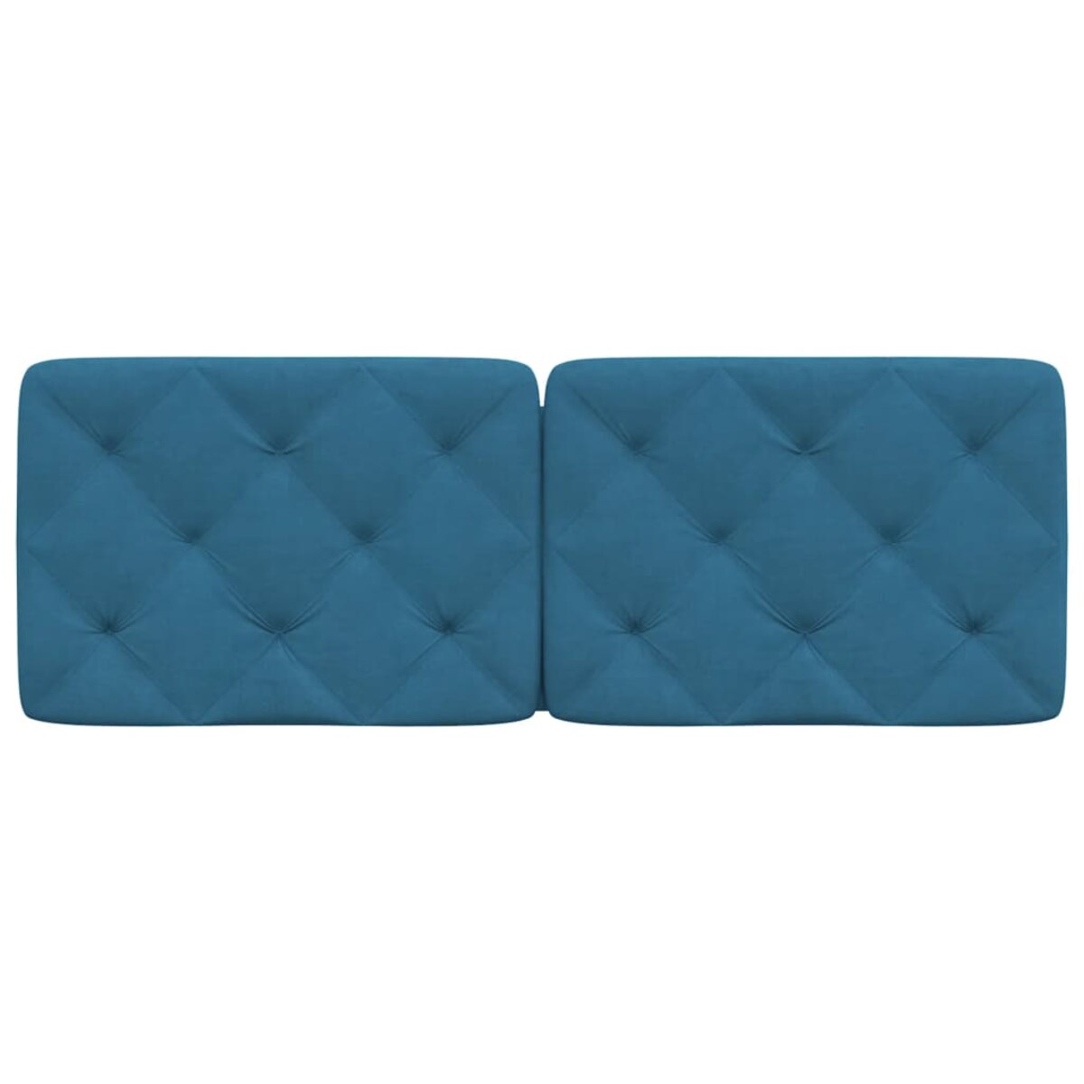 vidaXL Poduszka na wezgłowie, niebieska, 140 cm, aksamitna