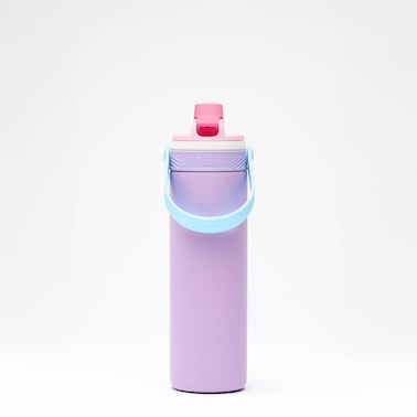 Butelka termiczna na wodę ze słomką termos Dupla Insulated 600ml - Lilac Puff