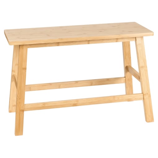 Ławka łazienkowa bambusowa jasne drewno IGUAZU