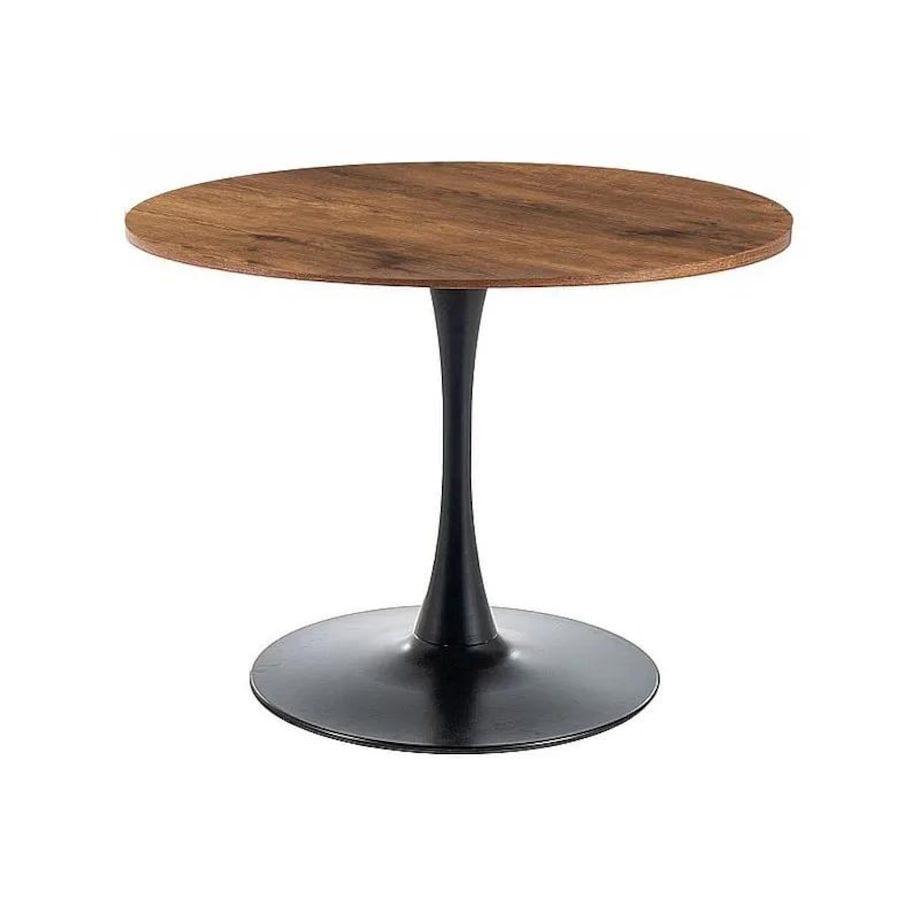 Stół okrągły AMADEO II 90x90 orzech/czarny