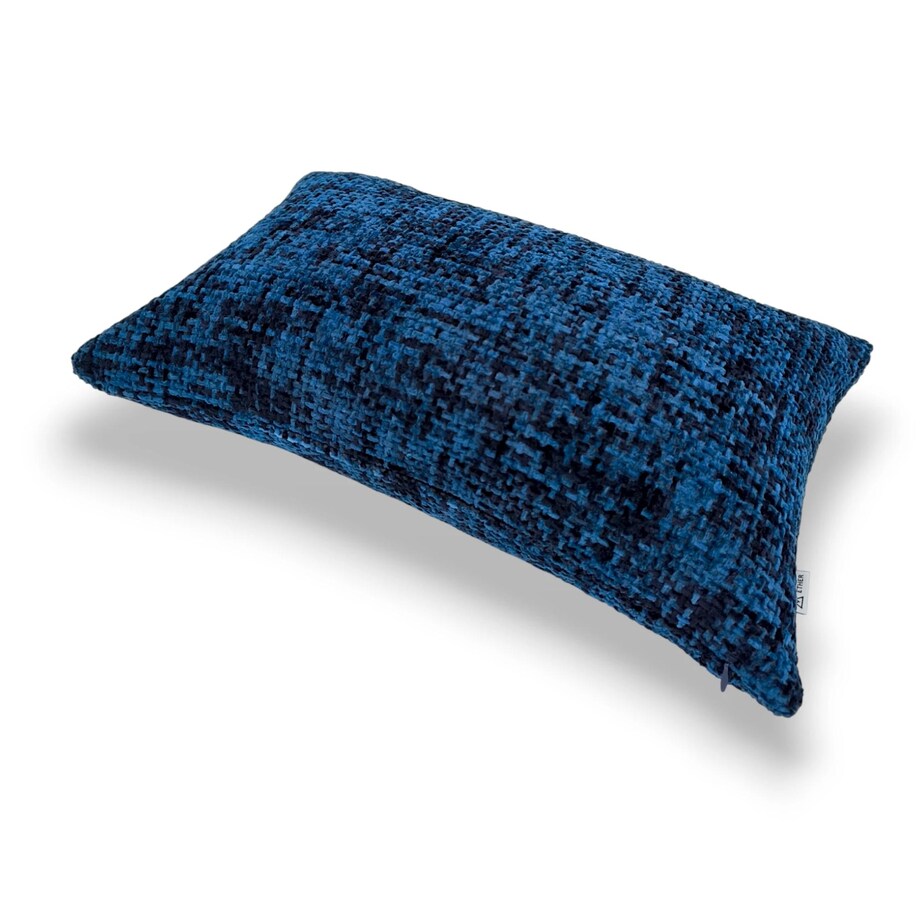 Granatowa Poduszka Dekoracyjna Stella 50x30 - melanż