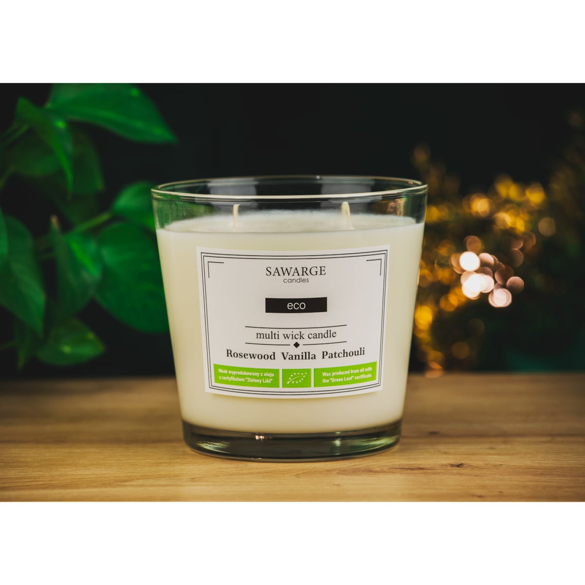 Ekologiczna Świeca Zapachowa Sojowa /70h/Rosewood Vanilla Patchouli 800 g