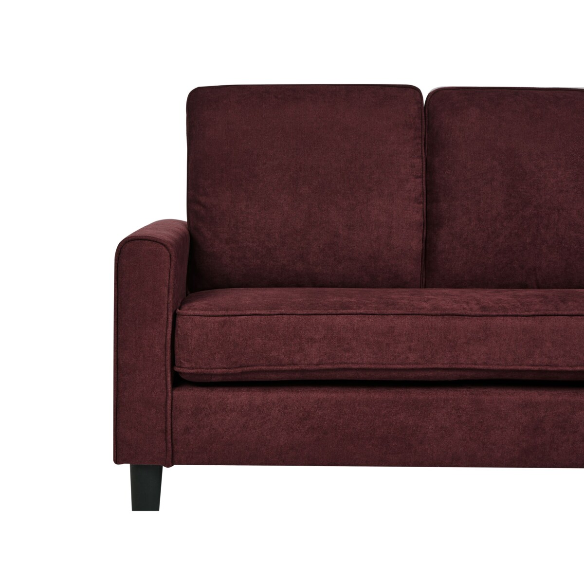 Sofa dla 3 osób AVESTA Burgundowy z otomaną