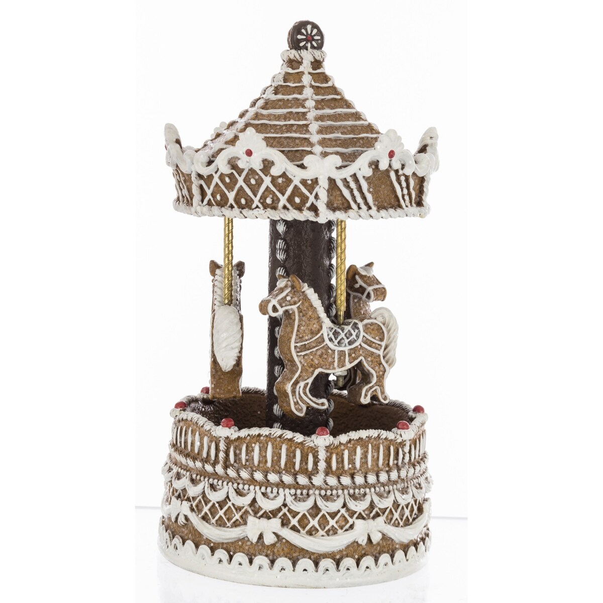 Karuzela z pozytywką brązowa 22x11,5 cm