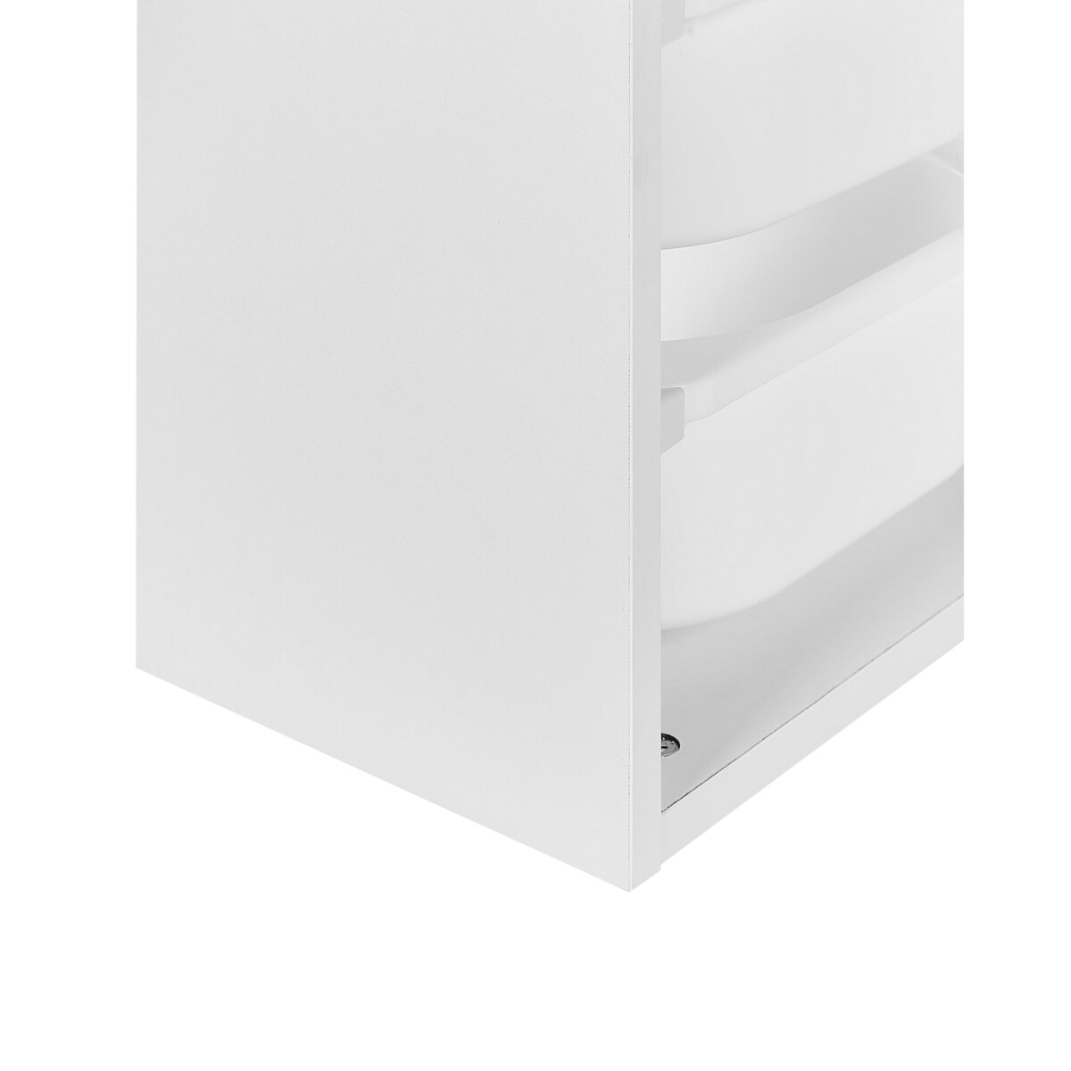 Półka wisząca z pojemnikami biała TOBIN