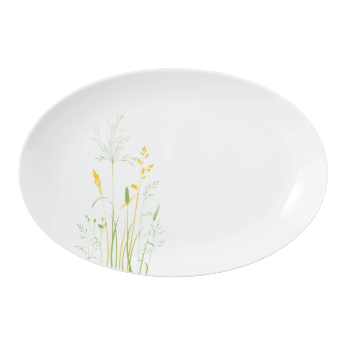 SELTMANN MEADOW GRASSES GREEN Owalny półmisek 31.5 x 21 cm