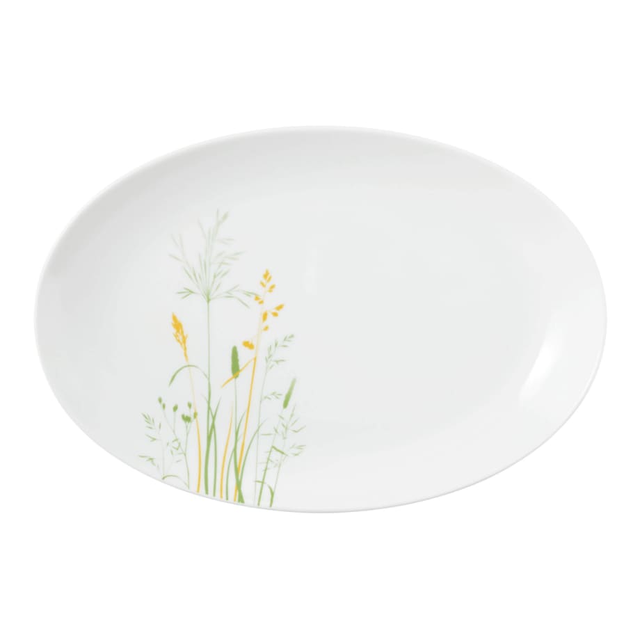 SELTMANN MEADOW GRASSES GREEN Owalny półmisek 31.5 x 21 cm