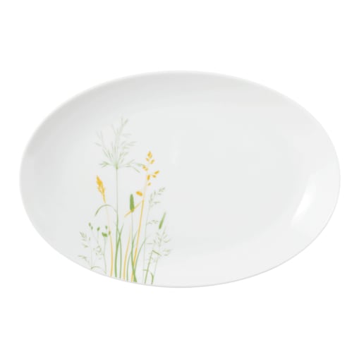 SELTMANN MEADOW GRASSES GREEN Owalny półmisek 31.5 x 21 cm
