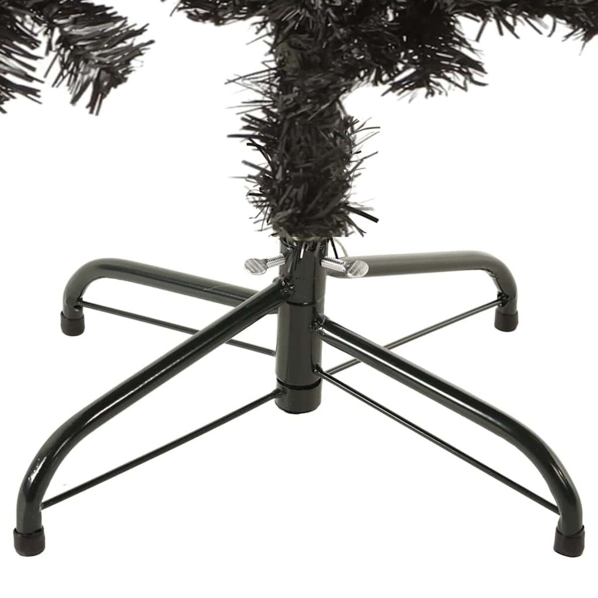 vidaXL Smukła choinka, czarna, 150 cm