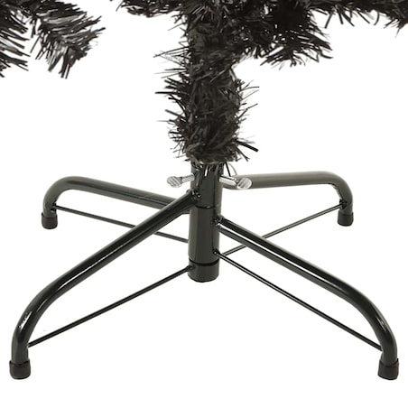 vidaXL Smukła choinka, czarna, 150 cm
