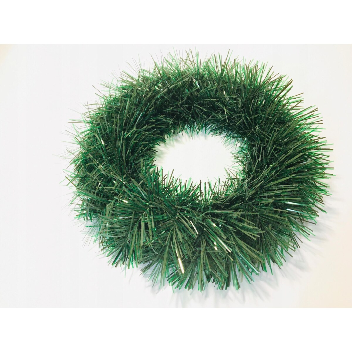 WIANEK sztuczny BŁYSZCZY SIĘ świąteczny na drzwi okno stroik 30cm zielony