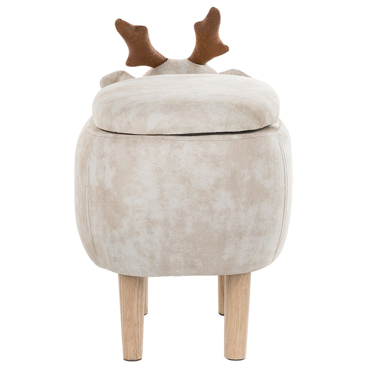 Pufa zwierzak ze schowkiem REINDEER Beżowy Renifer