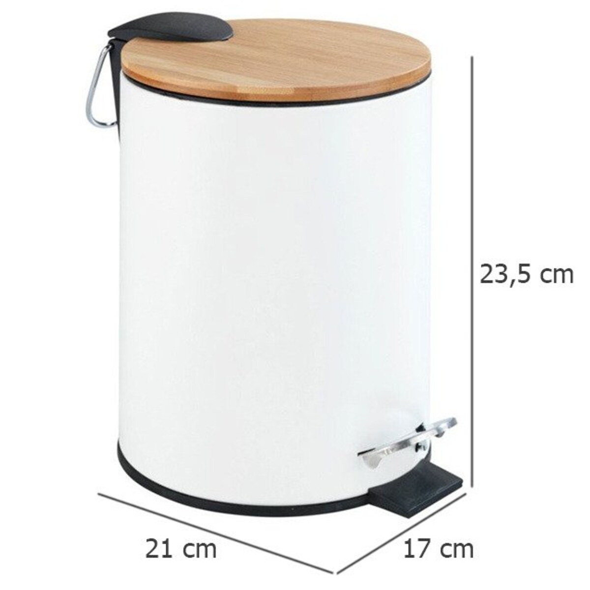 Kosz łazienkowy TORTONA, Easy Close, 3 L, WENKO