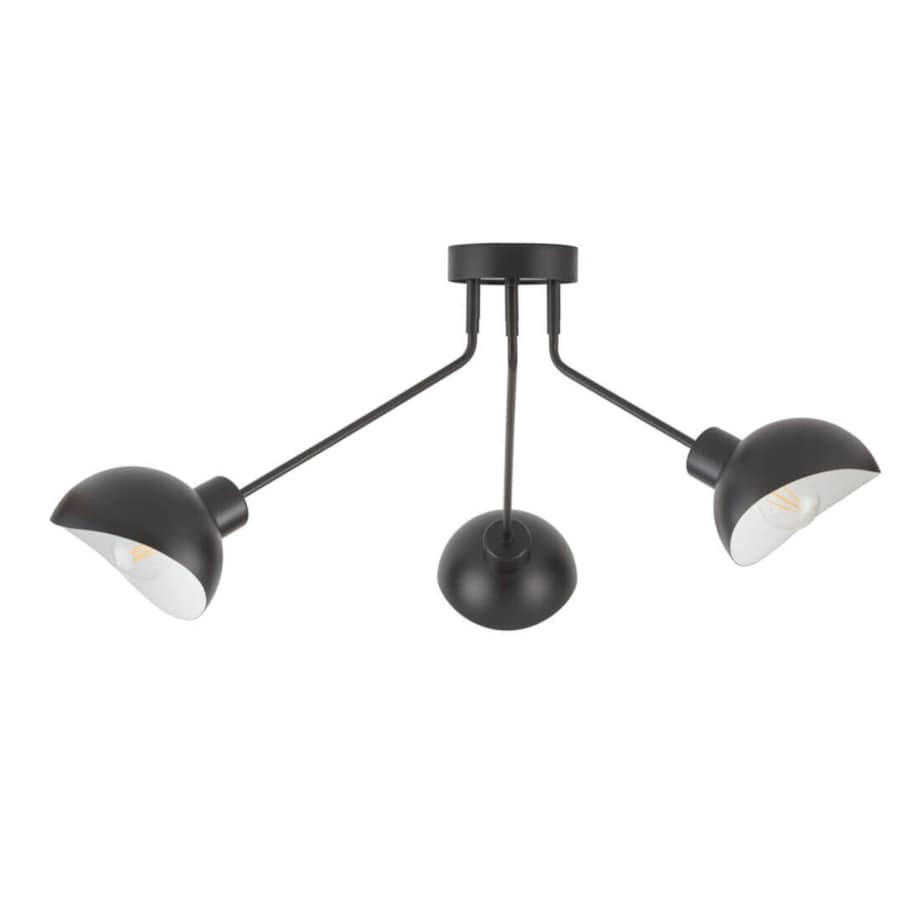 Nowoczesna lampa sufitowa Roy 3-punktowa nad stół czarna